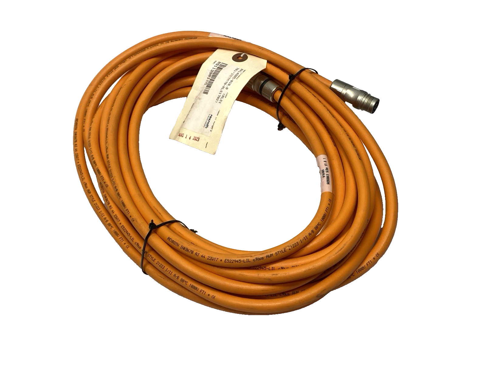 Rexroth RKL4805/010,0 Power Cable 5m R911390115 - Maverick Industrial Sales