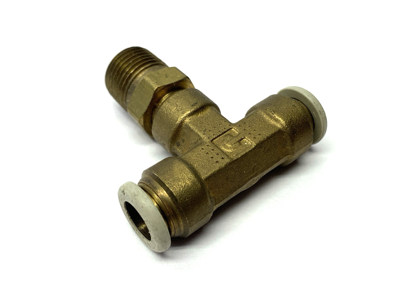 Parker 172PTC-6-6 Prestolok Tee Fitting Push to Connect 3/8" x Male NPT 3/8" - Maverick Industrial Sales