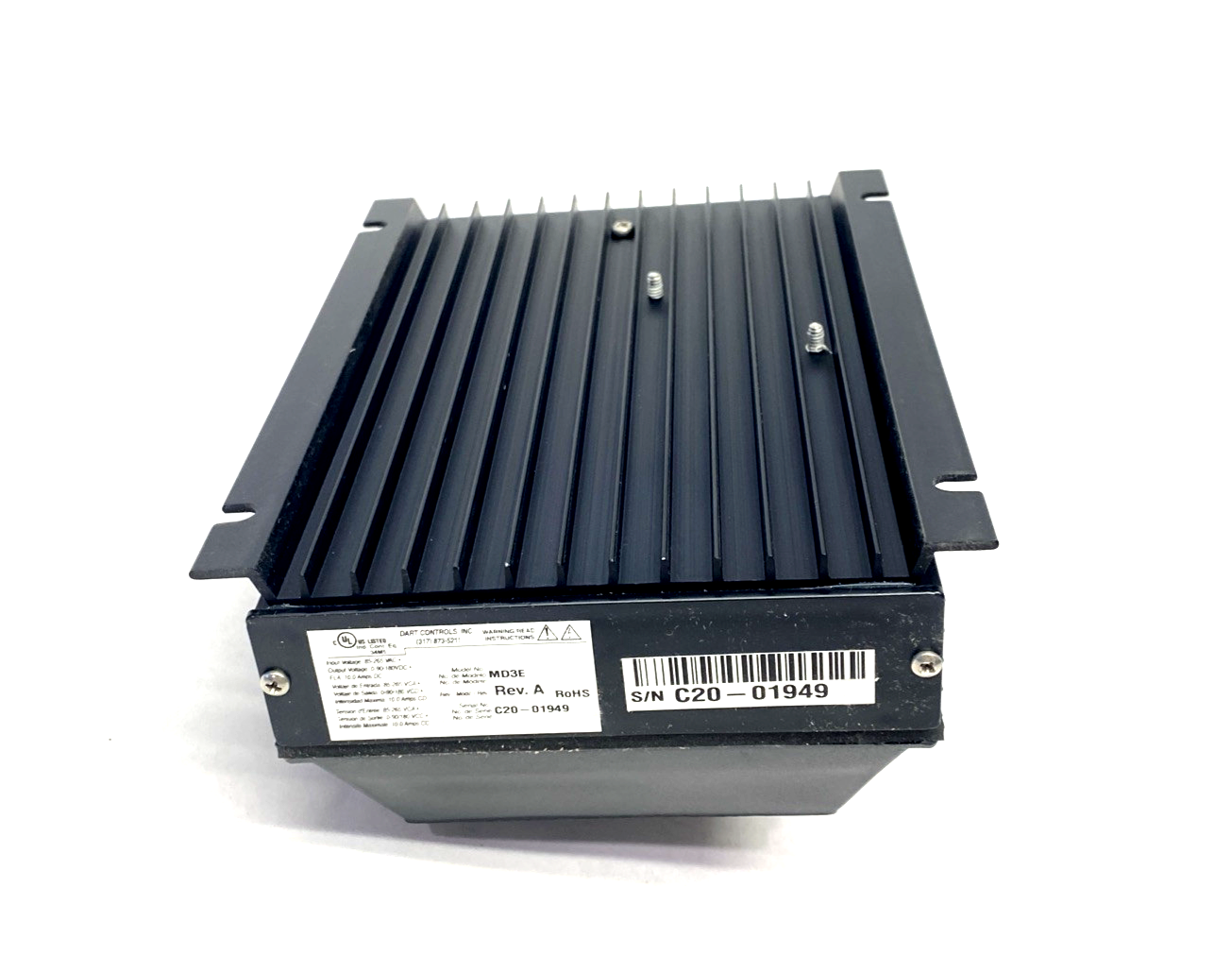 Dart Controls MD3E Rev. A Digital DC Drive 120/240VAC 90/180VDC F.L.A. 10A DC - Maverick Industrial Sales