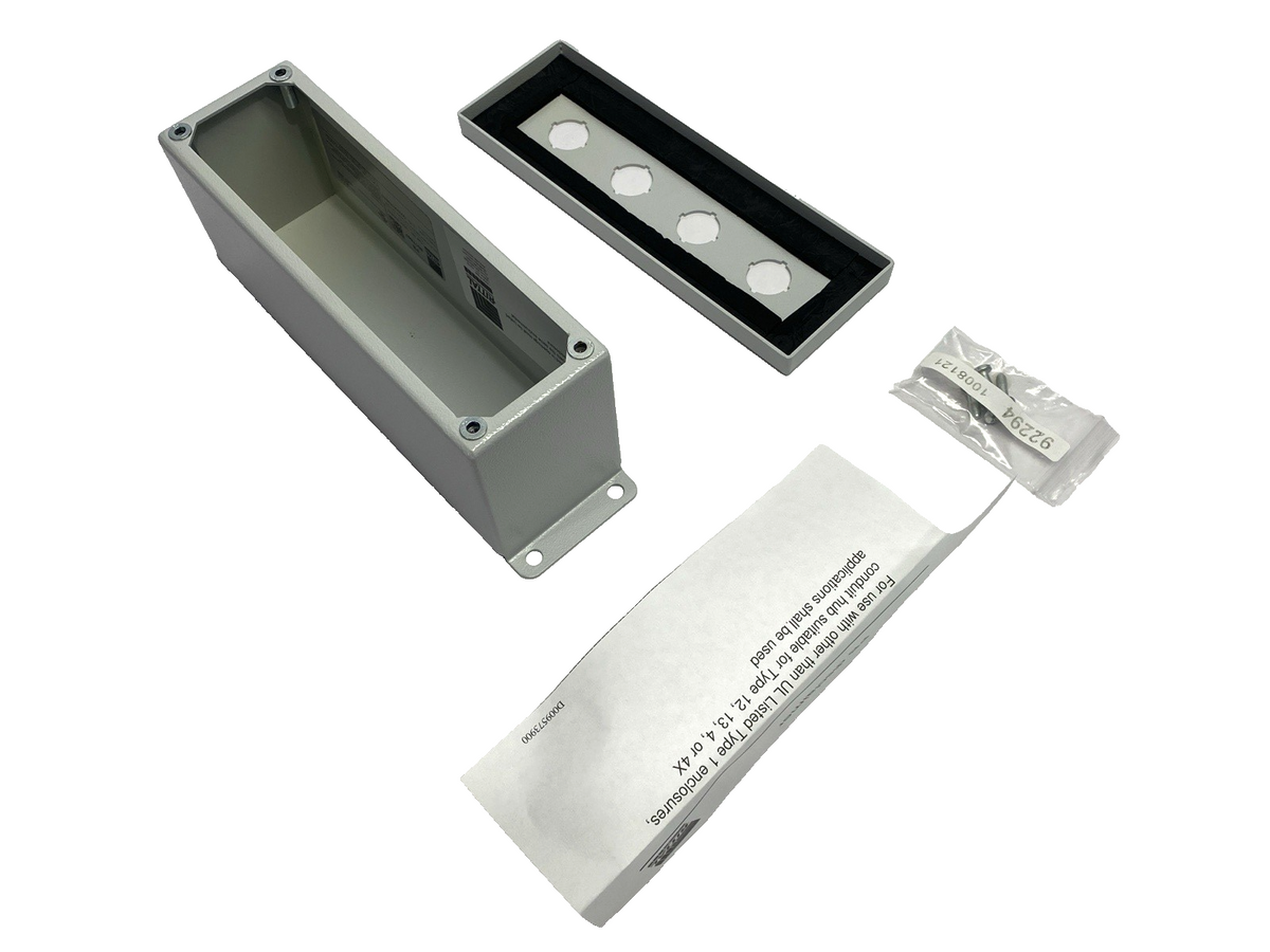 8017667 | Rittal PB Pushbutton Housing 4-Hole 22.5mm Dia. 88mm Depth 69mm Width - New – Open box - Maverick Industrial Sales