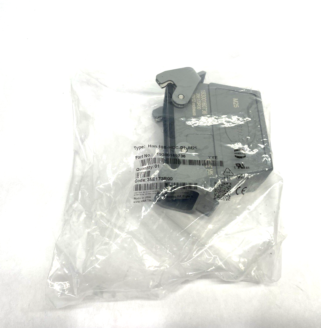 19300160736 | Harting Cable Housing Han 16B Hood Coupler HC - New - Maverick Industrial Sales