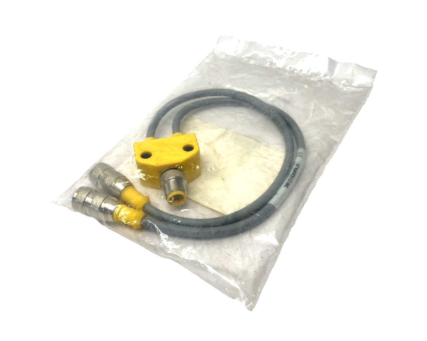 Turck VB2-FSM 4.4/2RK 4T-0.3/0.3 2-Branch Daisy Chain M12 4-Pin 0.3m U0095 - Maverick Industrial Sales