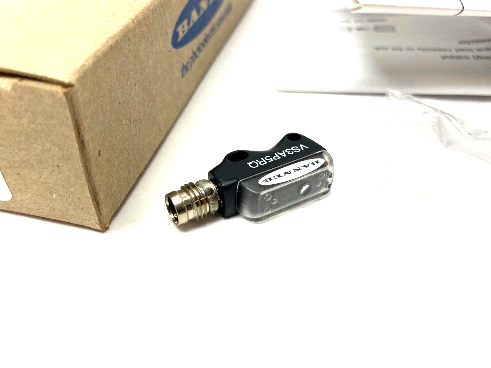 VS3AP5RQ, 62632 | Banner VS3AP5RQ Opposed-Mode Photoelectric Sensor w/ Advanced Optics 62632 - New - Maverick Industrial Sales