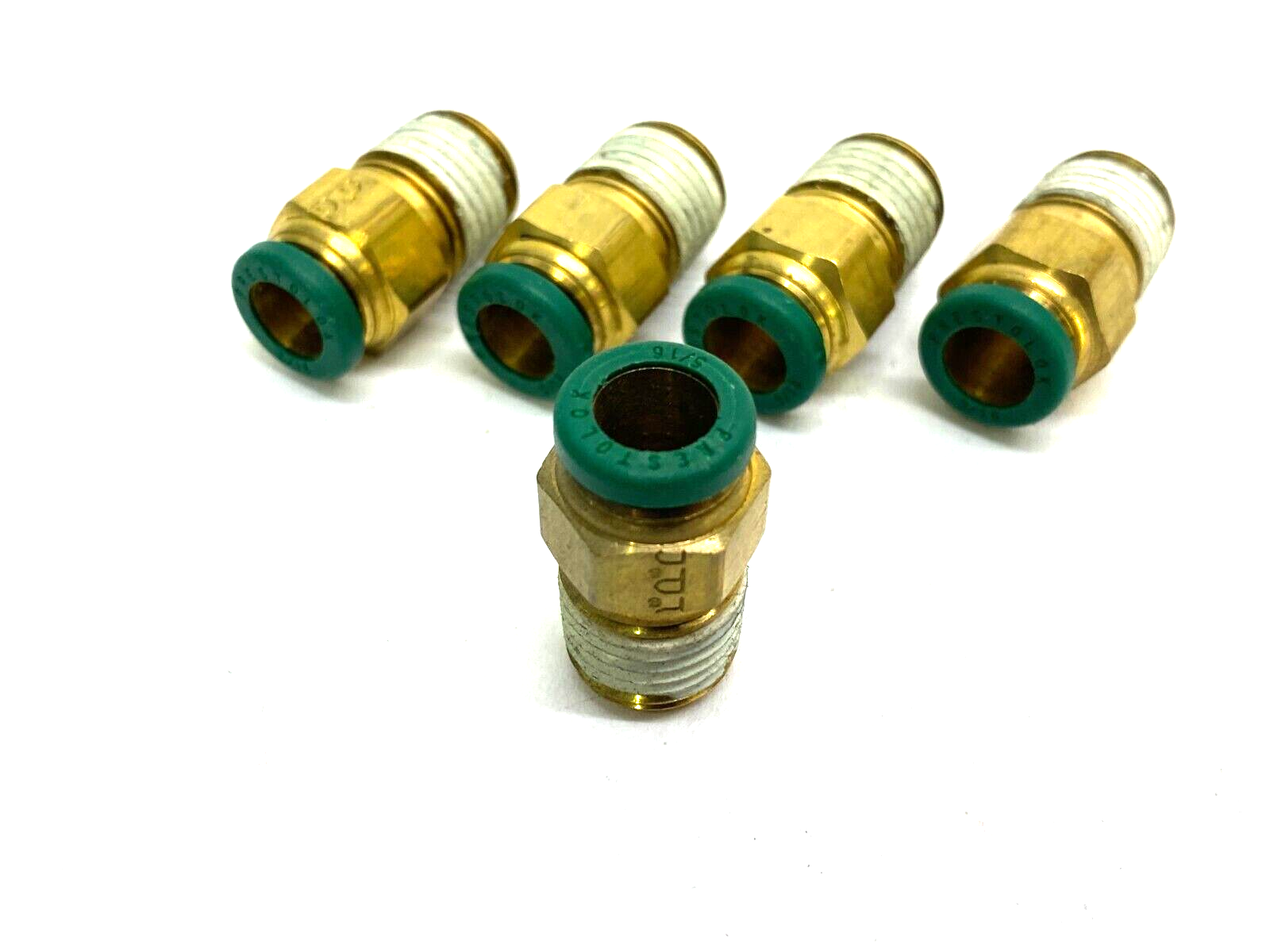 Parker W68PL-5-4 Prestolok Push-to-Connect Fitting 5/16" OD 1/4" NPT LOT OF 5 - Maverick Industrial Sales