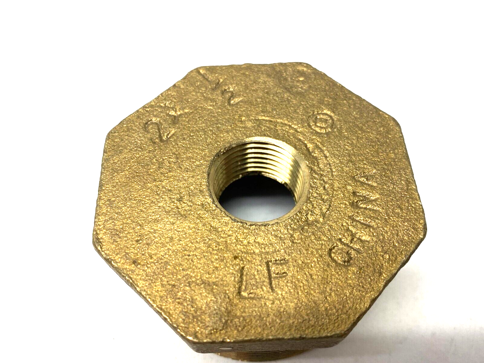 Brass Reducer Fitting 2" Male NPT to 1/2" Female NPT - Maverick Industrial Sales