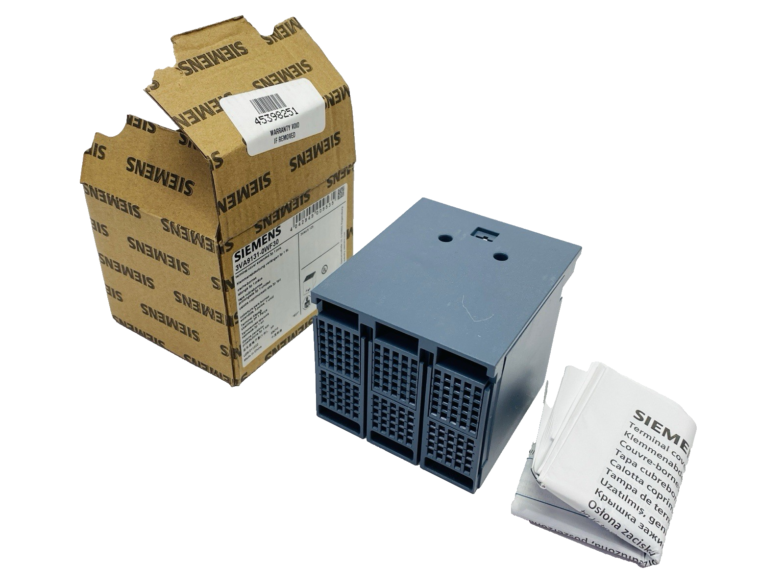 Siemens 3VA9131-0WF30 Terminal Cover Extended 3-Pole - Maverick Industrial Sales