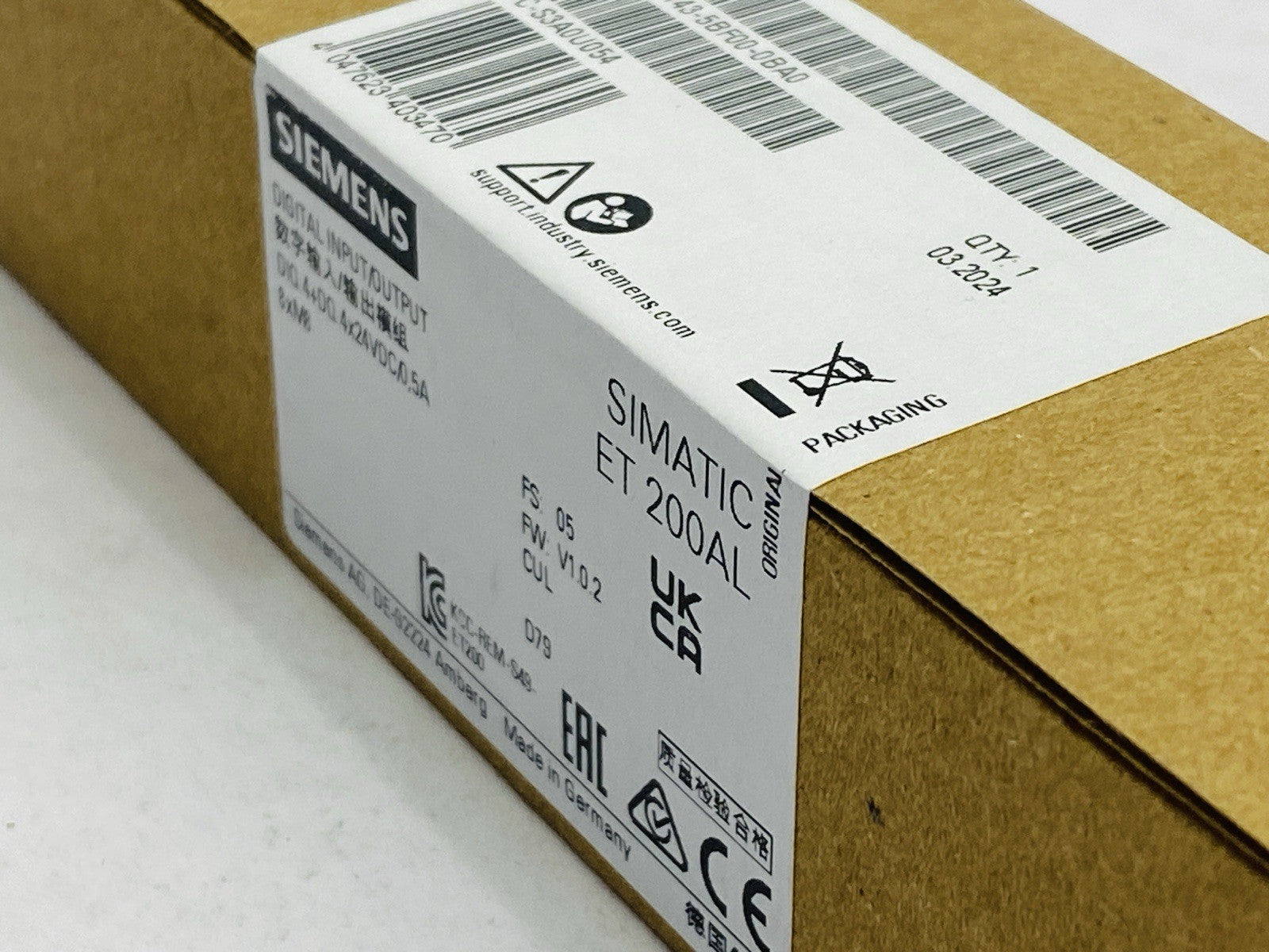 Siemens 6ES7 143-5BF00-0BA0 SIMATIC ET 200AL Digital Input/Output Module - Maverick Industrial Sales