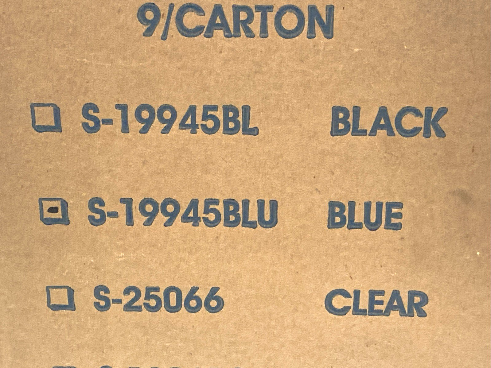 Uline S-19945BLU Blue Plastic Shelf Bins 11" x 18" x 4" LOT OF 9 - Maverick Industrial Sales