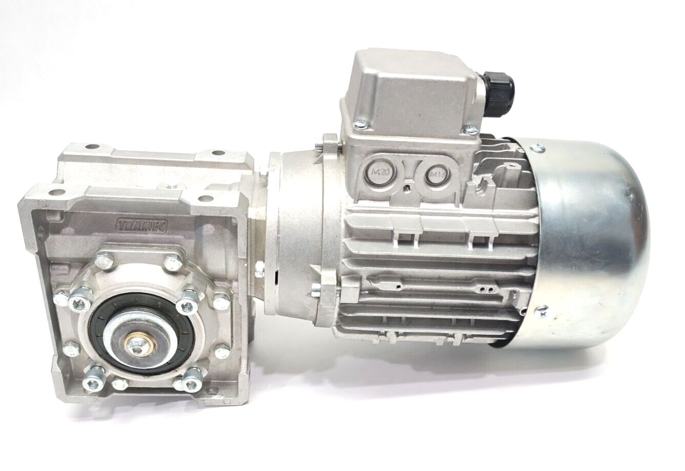 Carpanelli M71b2 S1 Asynchronous 3PH Motor .56kW .75HP Tramec XC 50 40:1 Gearbox - Maverick Industrial Sales