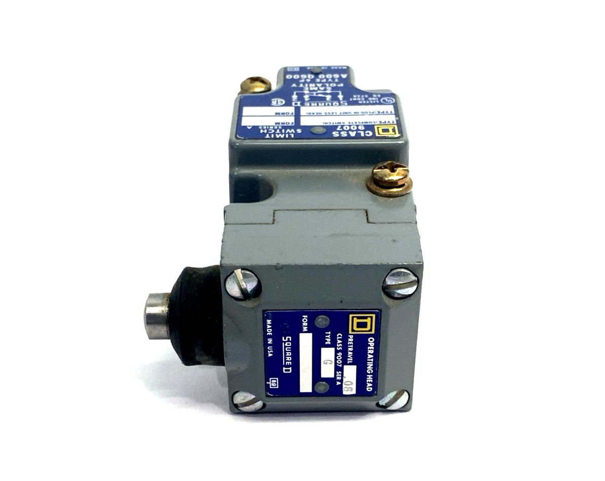 9007 C52G | Square D Snap Action Limit Switch 600V 10A Type 6P A600 Q600 - New – Open box - Maverick Industrial Sales