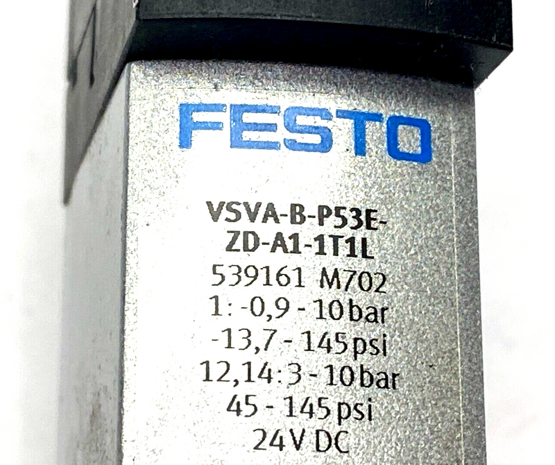 Festo VSVA-B-P53E-ZD-A1-1T1L 5/3 Air Solenoid Valve 539161 - Maverick Industrial Sales