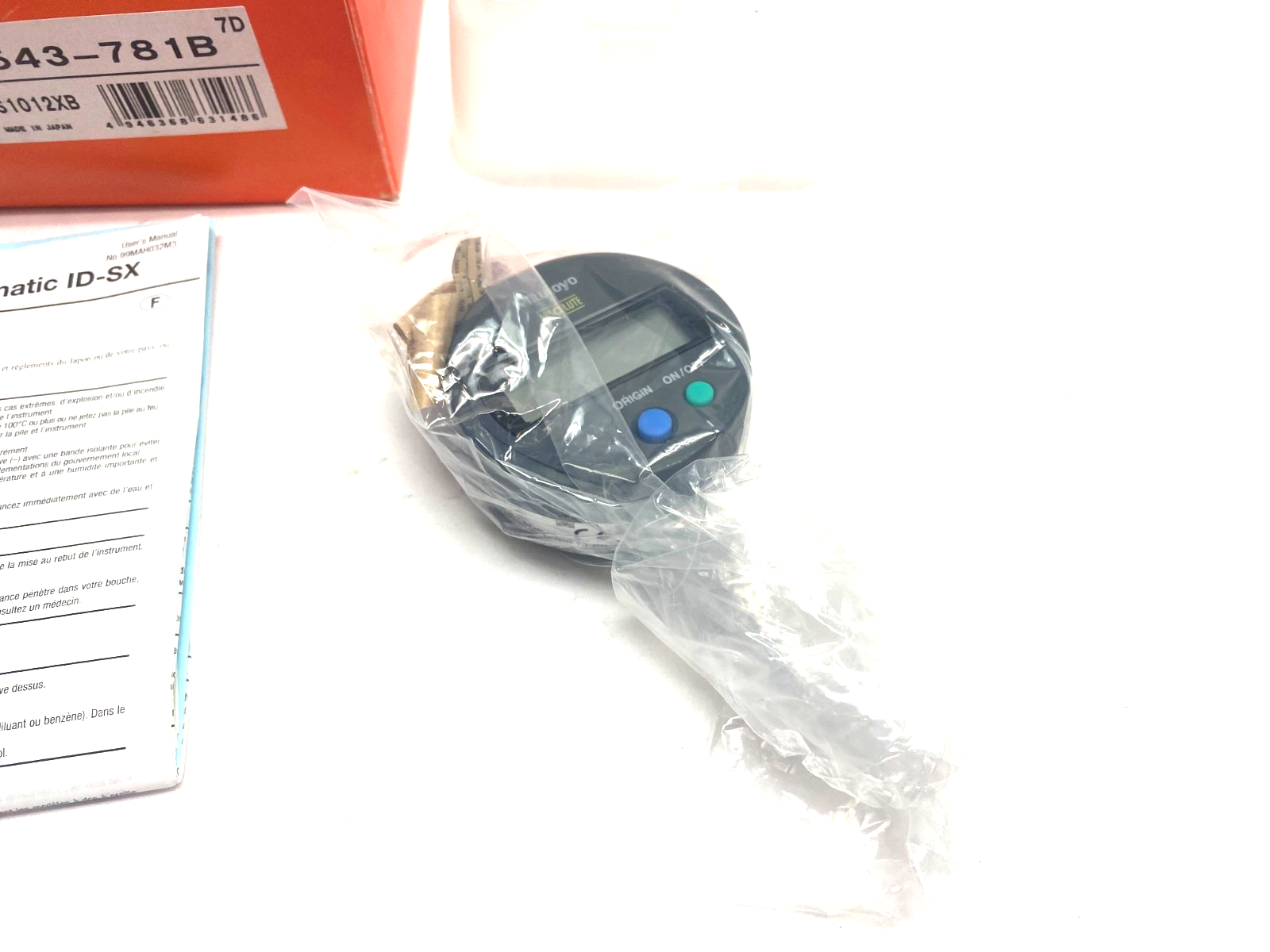 Mitutoyo 543-781B ABSOLUTE Digimatic Indicator ID-S1012XB 12.7mm RangeNO BATTERY - Maverick Industrial Sales