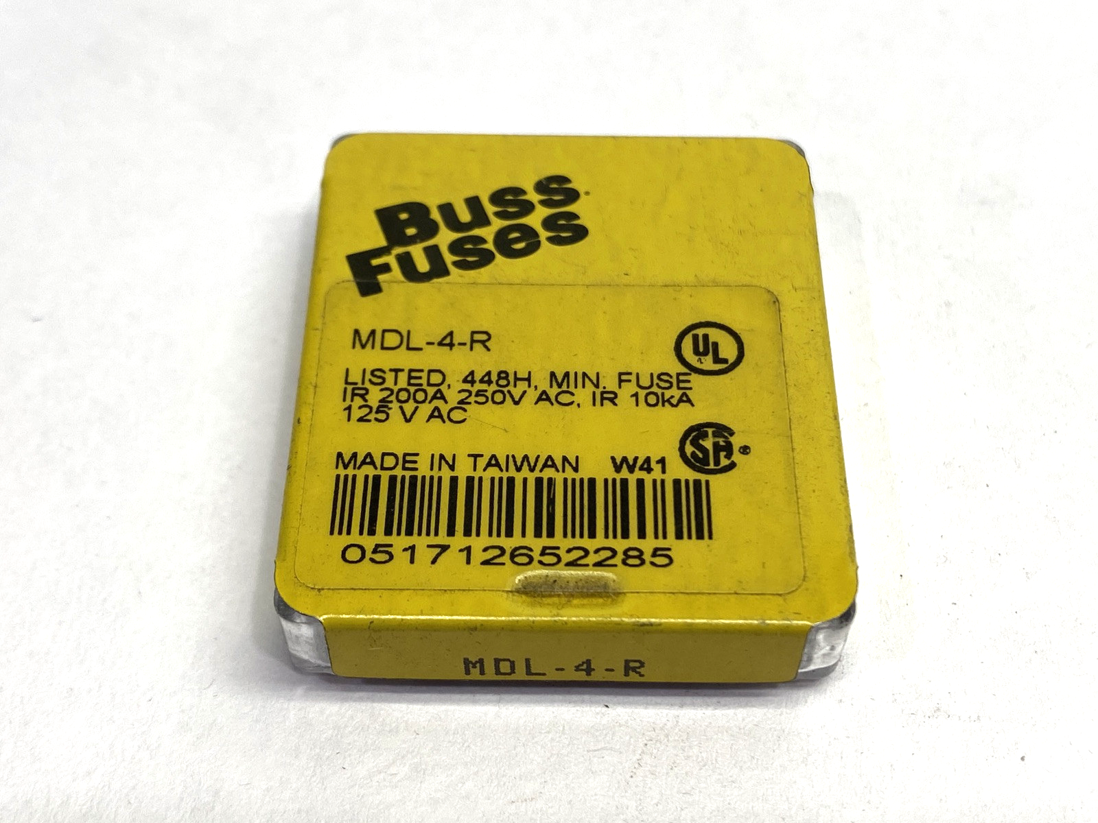 Cooper Bussmann MDL-4-R Miniature Fuse 4A 250VAC PACKAGE OF 5 - Maverick Industrial Sales