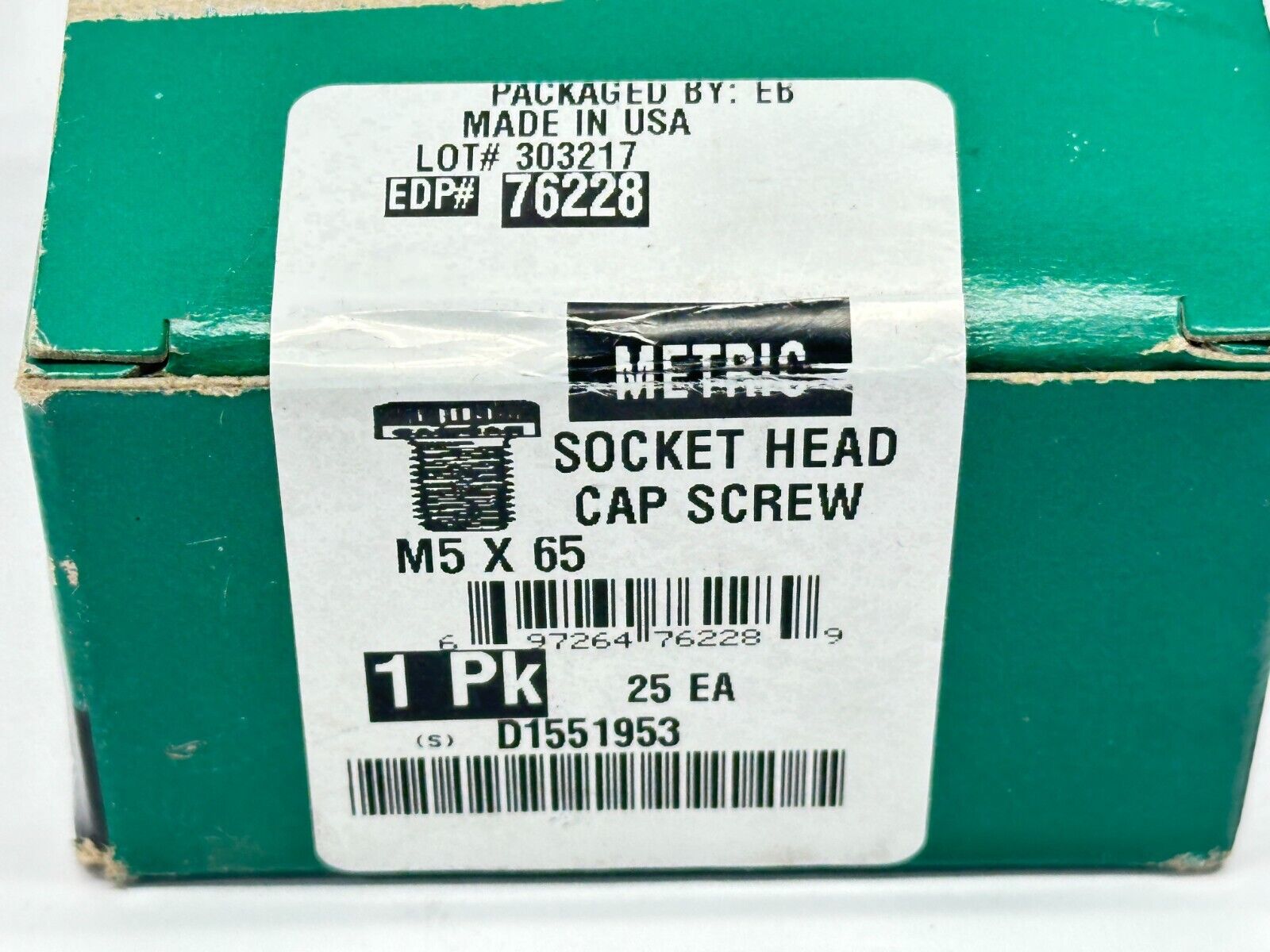 D1551953 Socket Head Cap Screw M5 X 65 PKG OF 25 - Maverick Industrial Sales