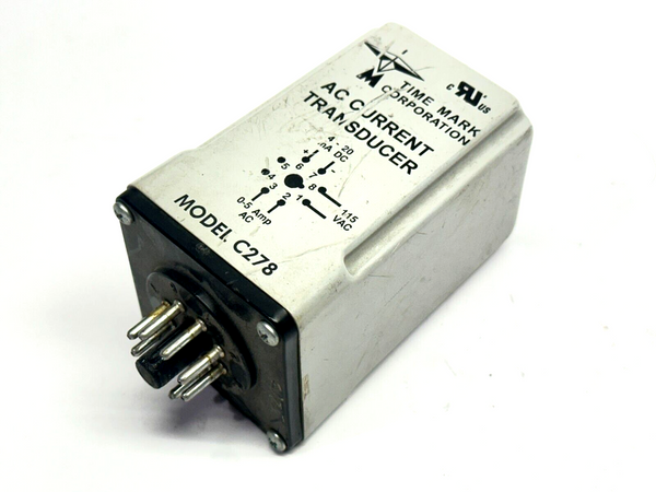 Time Mark Corp Model C278 AC Current Transducer 4-20mA DC / 0-5A AC 115VAC - Maverick Industrial Sales
