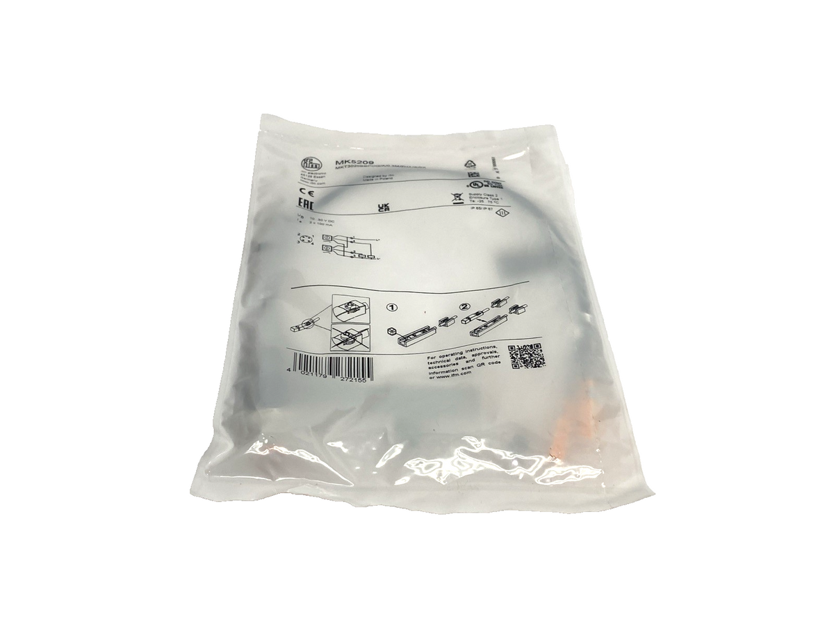 ifm MK5209 T-Slot Cylinder Sensor, 0.3m, MKT3020BBPKG/A/0,3M/ZH/US/2X - Maverick Industrial Sales