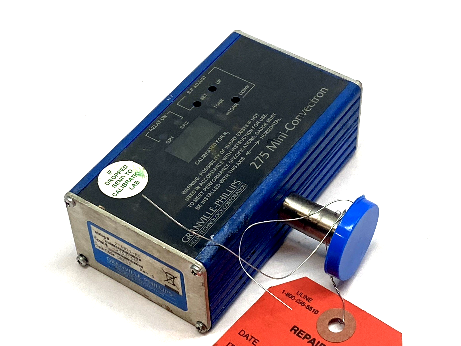 275911-EU | Granville-Phillips Mini-Convectron Gauge KF16 3-Digit Display REV 0 - For parts or not working - Maverick Industrial Sales