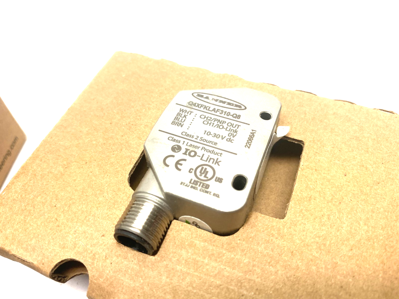 Banner Q4XFKLAF310-Q8 IO-Link Rugged Laser Distance Sensor Adjustable Fld 97341 - Maverick Industrial Sales