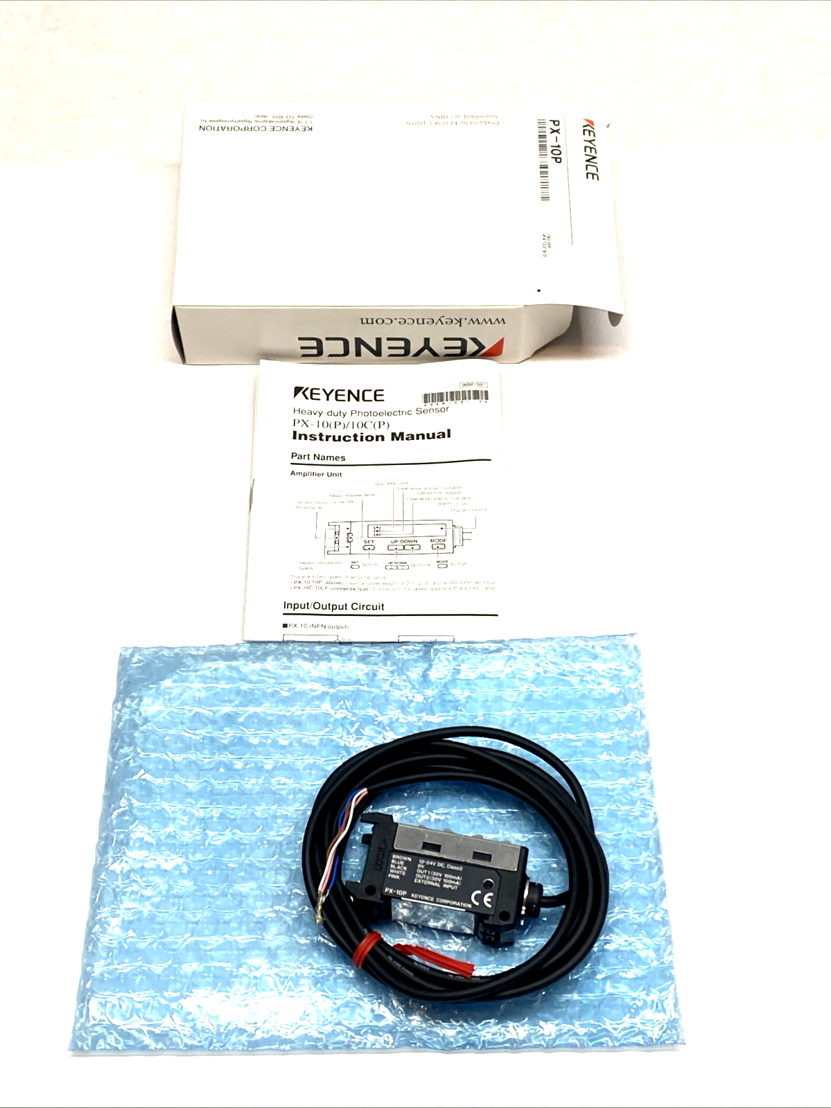 Keyence PX-10P Photoelectric Amplifier Unit Cable Type PNP IP67 - Maverick Industrial Sales