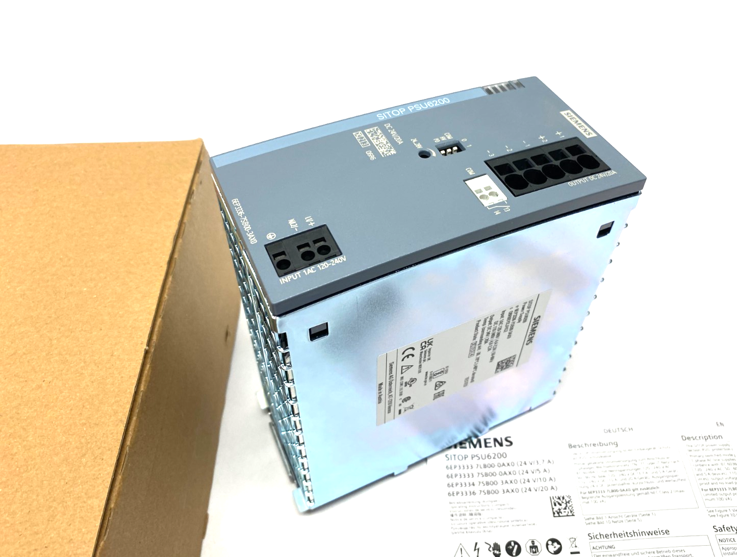 Siemens 6EP3336-7SB00-3AX0 SITOP PSU6200 Power Supply Module - Maverick Industrial Sales