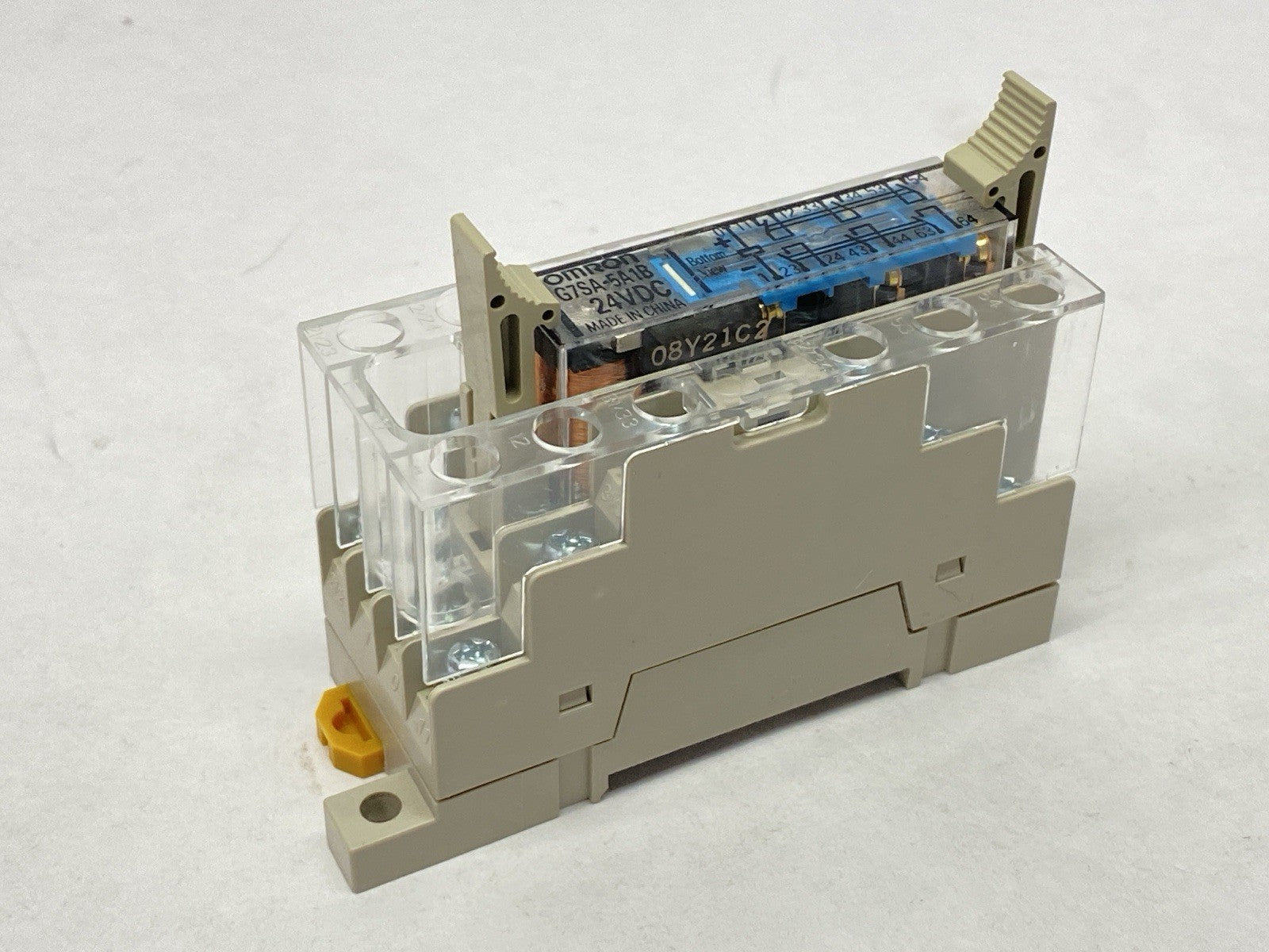 Omron G7SA-5A1B 24VDC Safety Relay 5PST-NO SPST-NC w/ P7SA-14F-ND Socket/Base - Maverick Industrial Sales