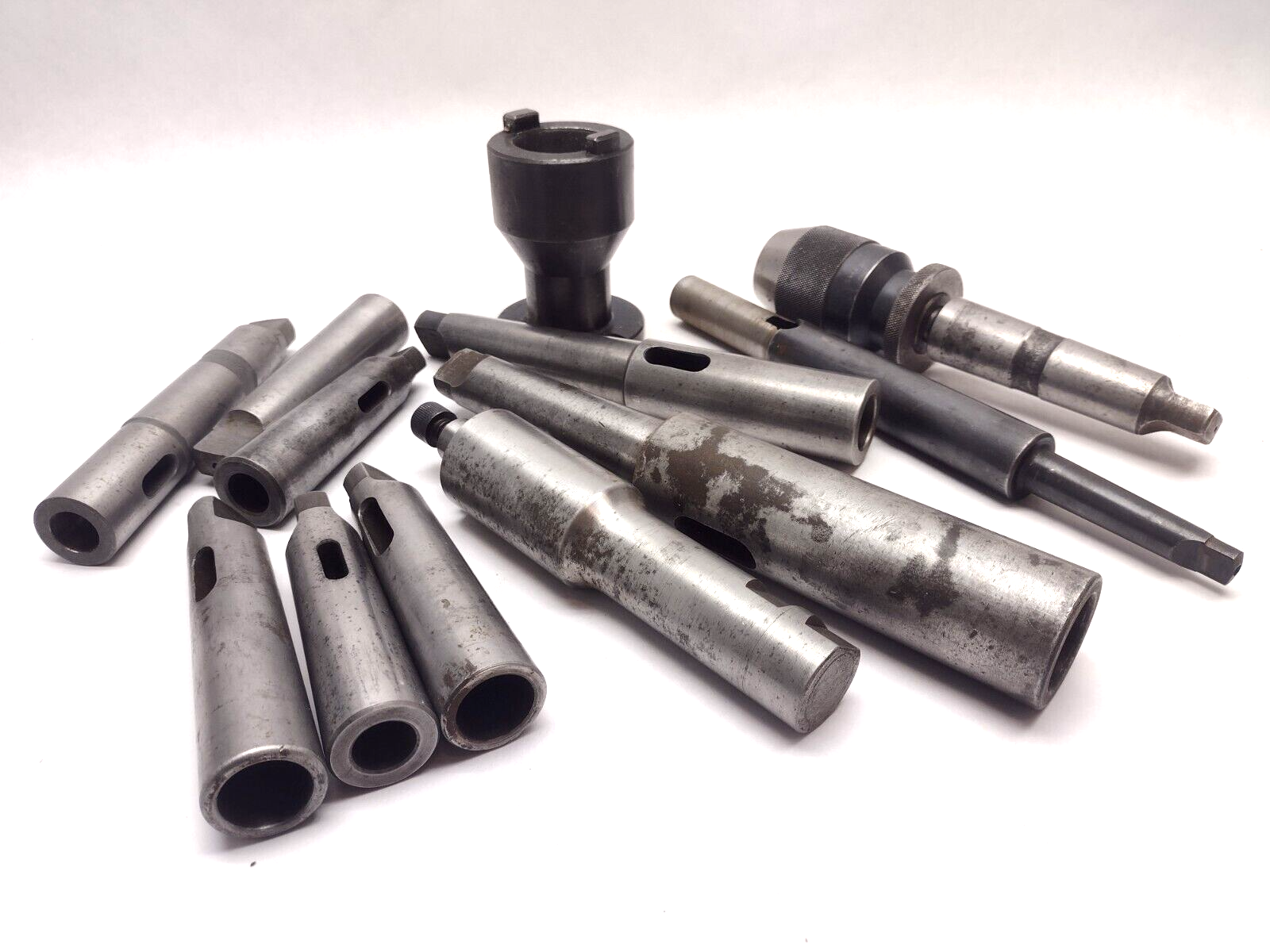 CNC Milling Tool Adapters LOT OF 11 Various Types - Maverick Industrial Sales