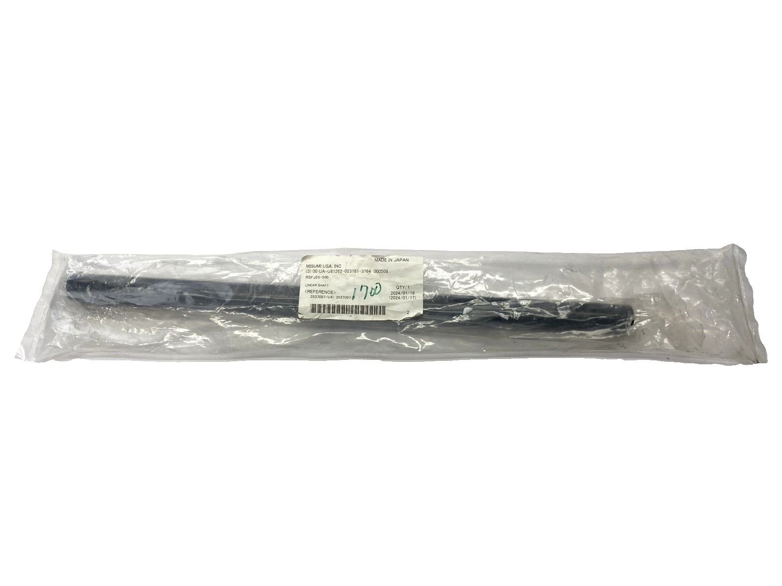 RSFJ25-500 | Misumi Linear Shaft 500mm Length 25mm Shaft Diameter - New - Maverick Industrial Sales
