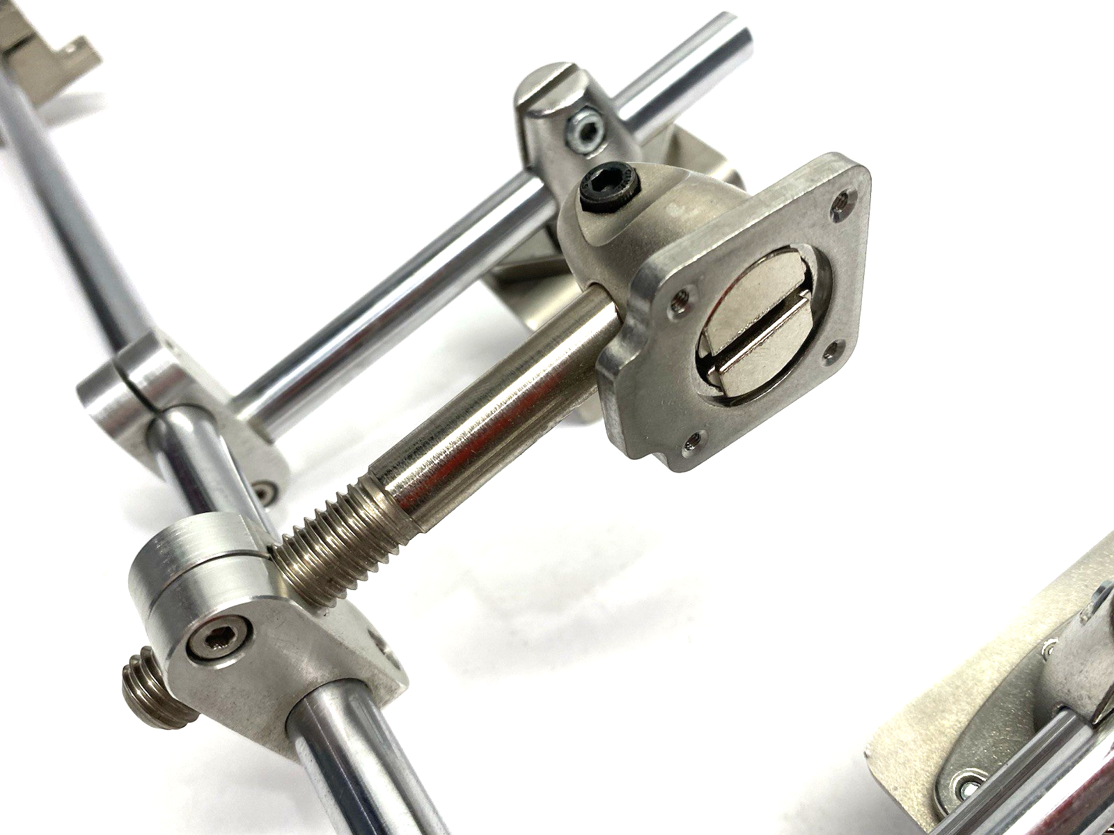 None | Adjustable Sensor Mounting Bracket Assembly 16" Height, 5" Arm Length - Used - Maverick Industrial Sales