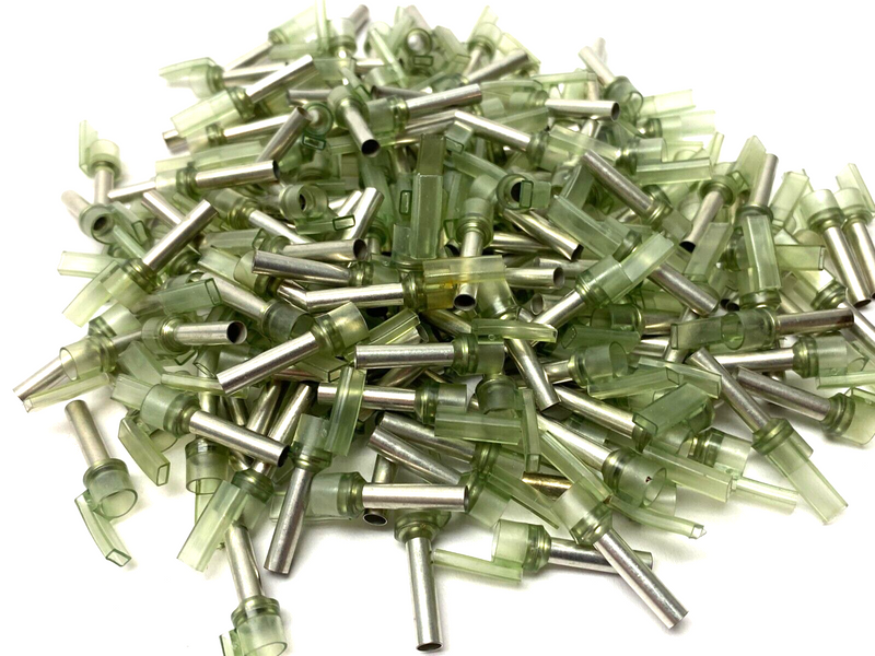 Grafoplast 711/60 17mm Spark Crimp-On Pins for Cable O.D. 6mm OPEN BOX OF 150 - Maverick Industrial Sales