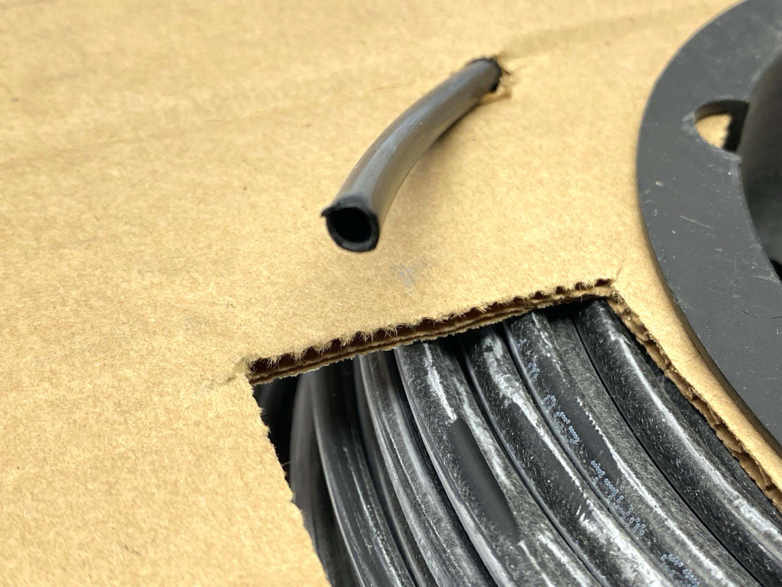 NB-3-025 | Parker Black Nylon Tubing .138" ID 3/16" OD SHELFWARE LOT OF 160' - New – Open box - Maverick Industrial Sales
