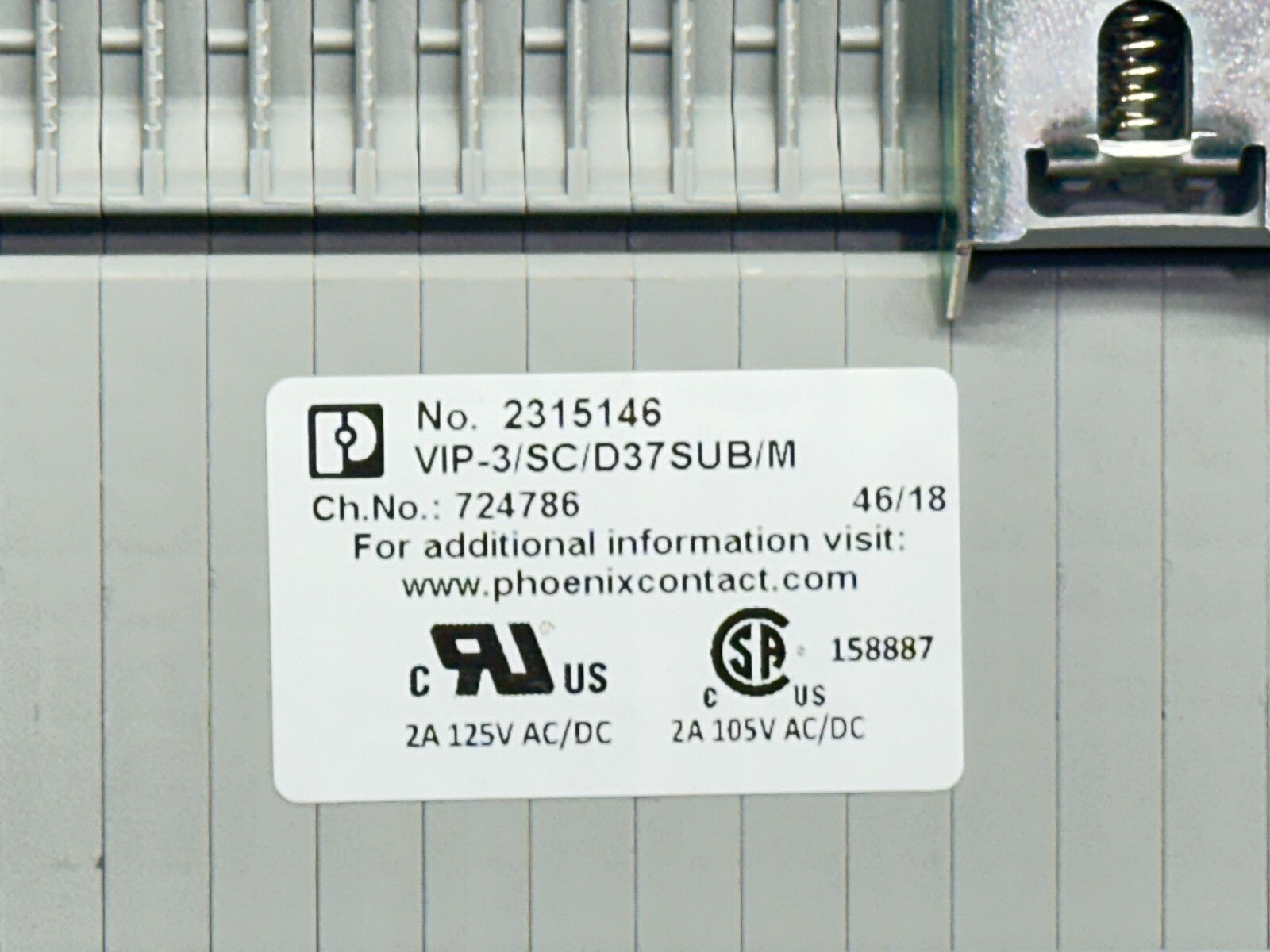 Phoenix Contact VIP-3/SC/D37SUB/M Varioface Interface Module Grey 2315146 - Maverick Industrial Sales