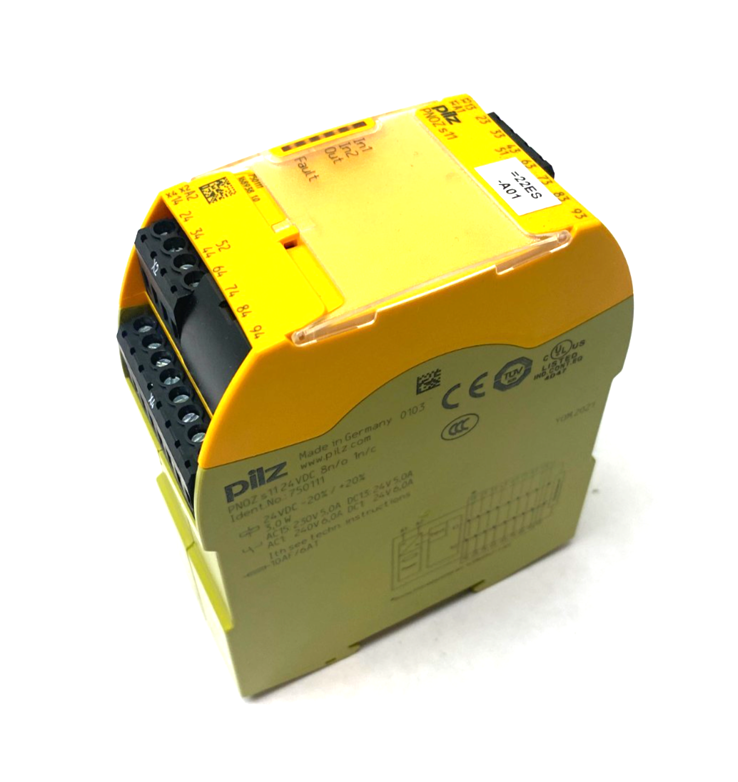 Pilz 750111 Sigma Contact Expansion Safety Relay PNOZ s11 24VDC 8 n/o 1 n/c - Maverick Industrial Sales