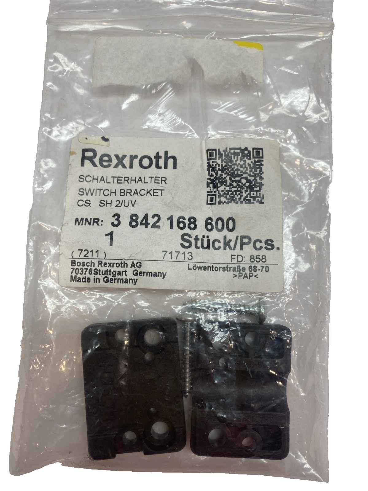 Bosch Rexroth 3842168600 Proximity Switch Bracket - Maverick Industrial Sales