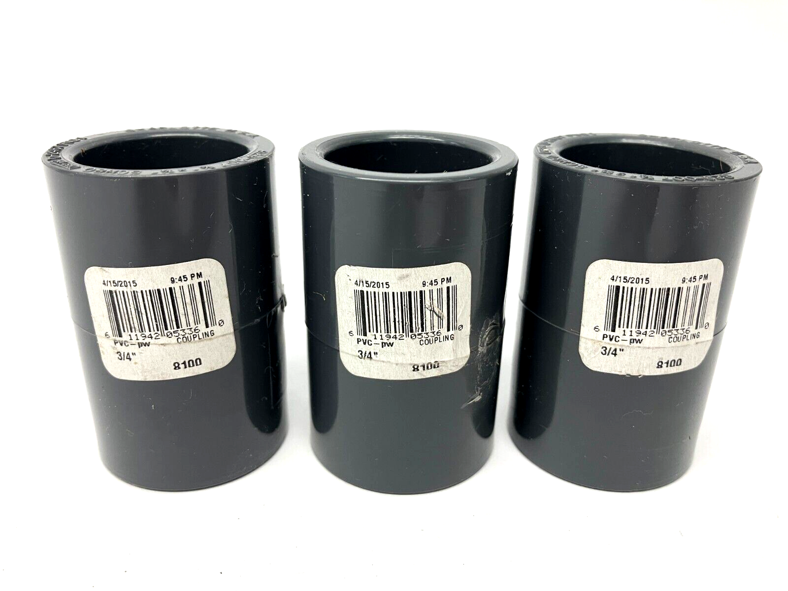 829-007 | Charlotte Pipe Gray Coupling 3/4" PVC SCH80 LOT OF 3 - New – Open box - Maverick Industrial Sales