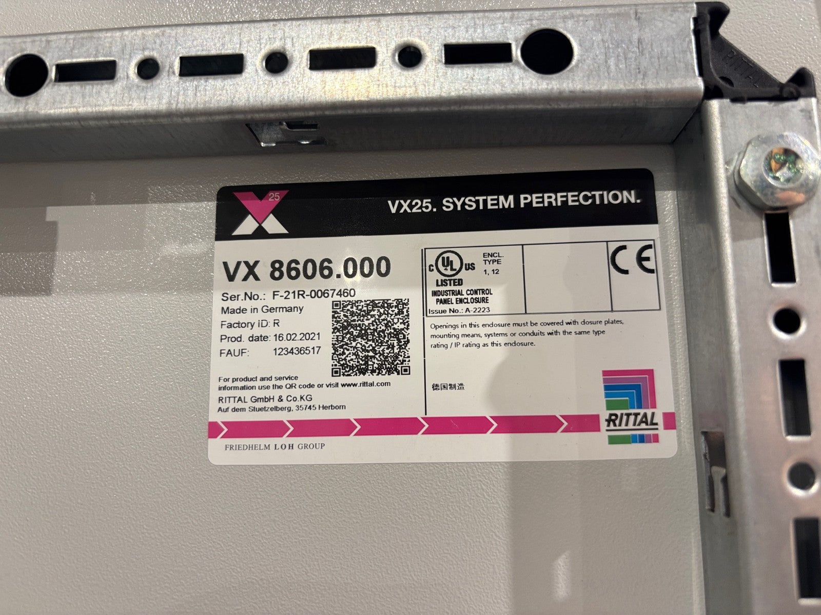 Rittal VX25 3 Bayed Electrical Enclosure System VX8606.00, 8806.00, 3-Bay, T-21R - Maverick Industrial Sales