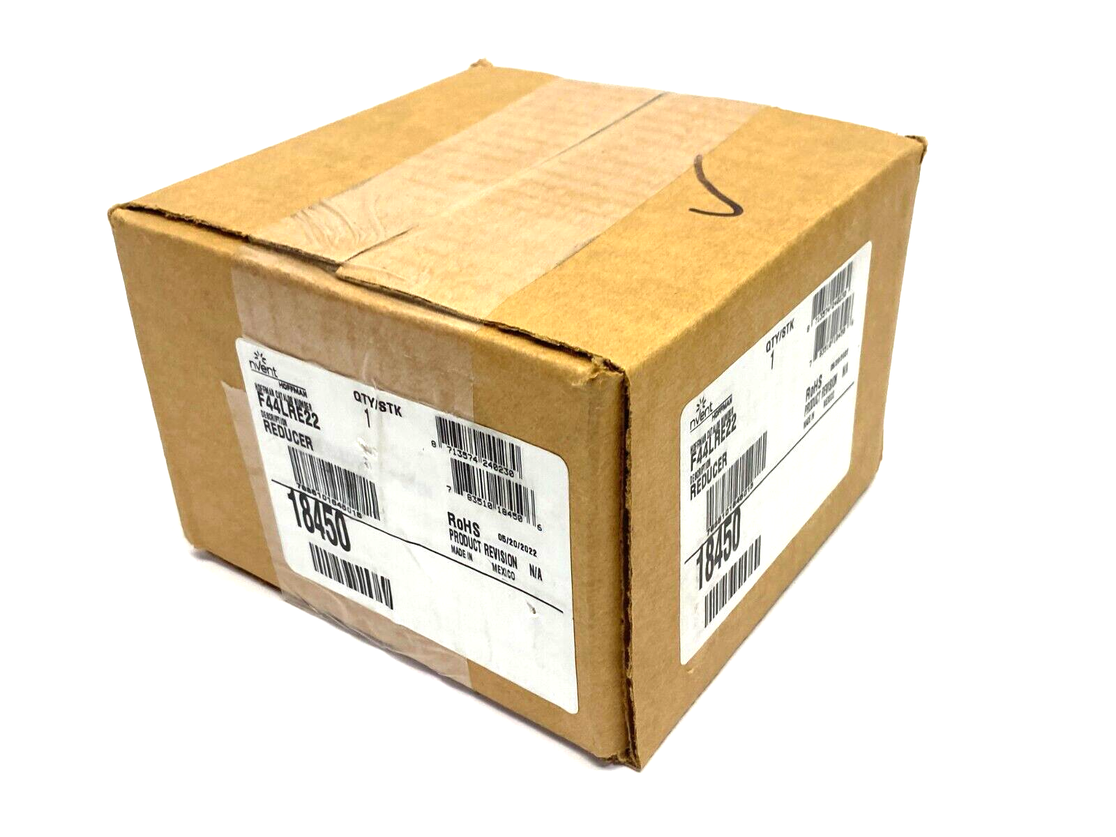 Hoffman F44LRE22 nVent Wireway Reducer 4" to 2 1/2" For Lay-In Wireway, Steel - Maverick Industrial Sales