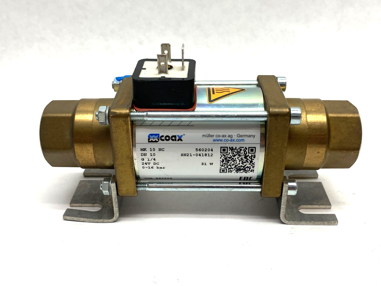 560204 | Coax Coaxial Direct Acting Valve 2/2-Way MK-10-NC-DN10-G1/4-24VDC - Used - Maverick Industrial Sales