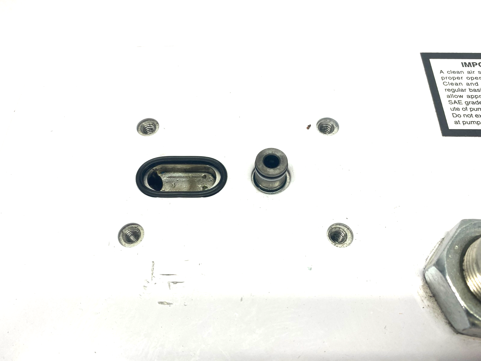 Hytec SPX 100920 Model G Air to Oil Pump 40-110psi MISSING TOP GAUGE/VALVE - Maverick Industrial Sales