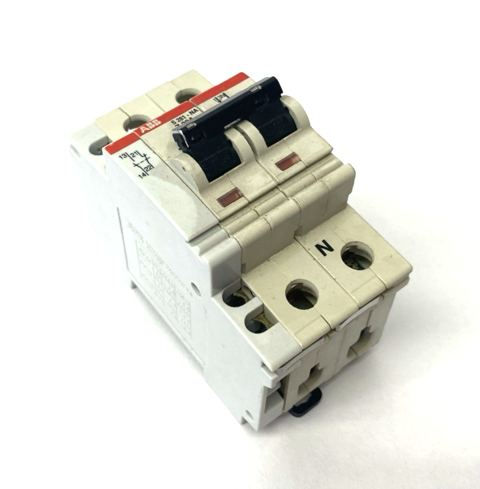 S281-NA Z 32A | ABB Circuit Breaker 2-Pole w/ Auxiliary Contact - Used - Maverick Industrial Sales