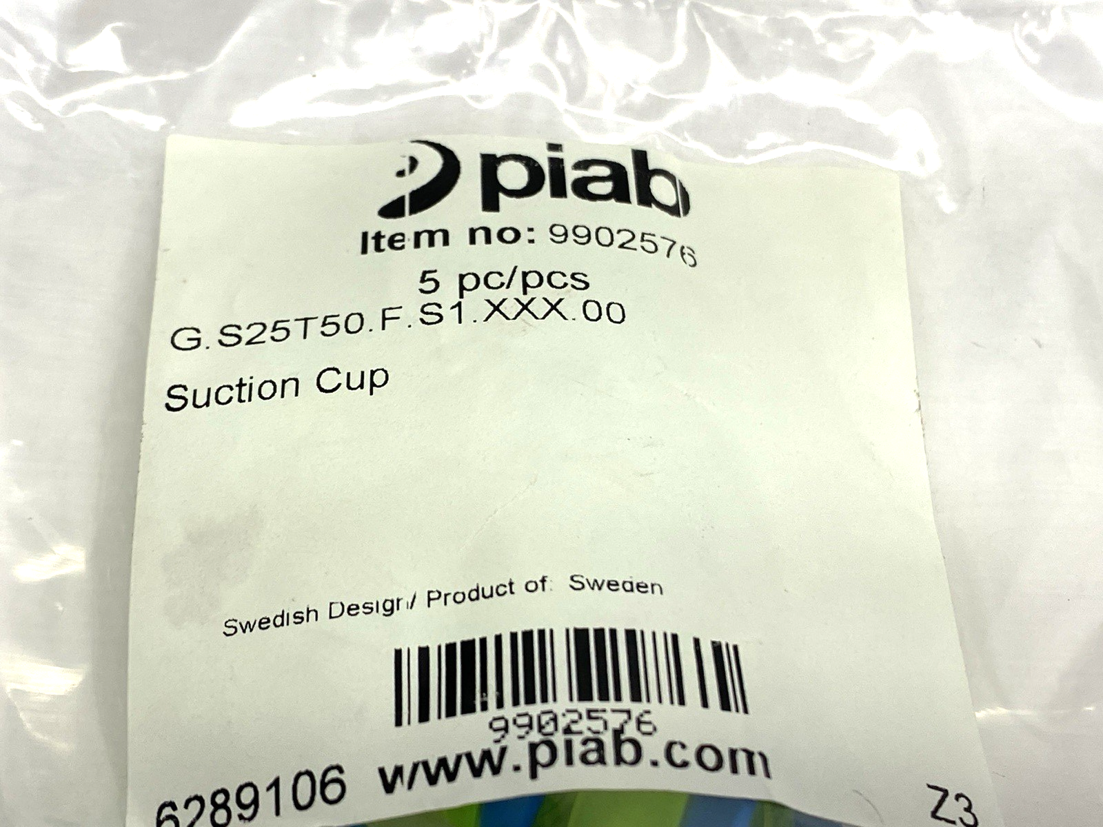 Piab G.S25T50.F.S1.XXX.00 Suction Cup 50-25mm PACKAGE OF 5 - Maverick Industrial Sales