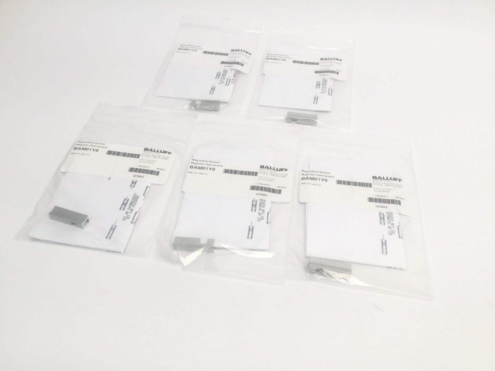 Lot of (5) Balluff BAM01Y9 Mounting Bracket BMF 307-HW-112 - Maverick Industrial Sales