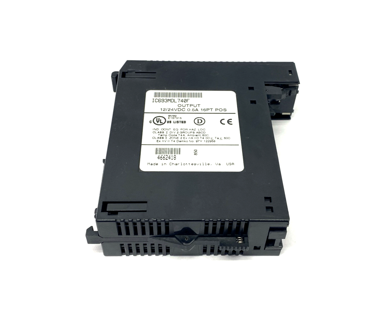 GE Fanuc IC693MDL740F Output Module 16PT 12/24VDC 0.5A NO FRONT TERMINAL - Maverick Industrial Sales