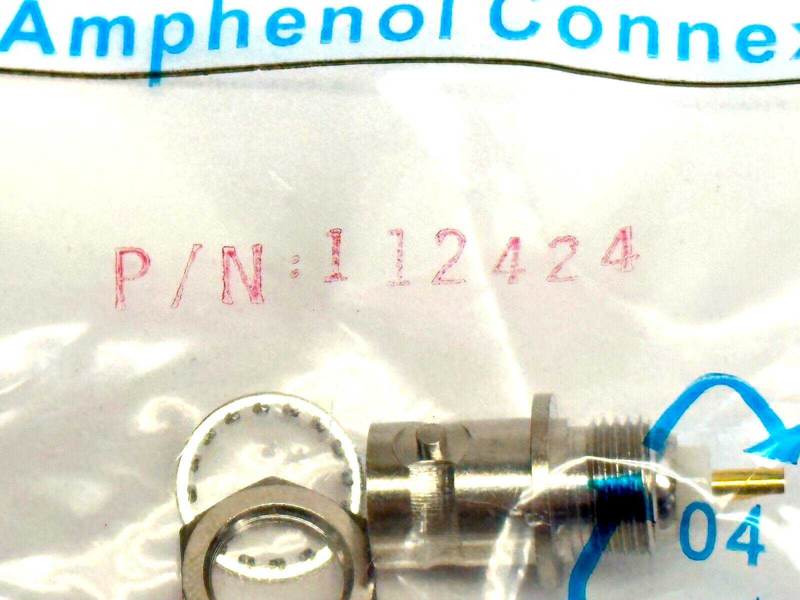 Amphenol 112424 RF Coaxial Connector BNC Bulkhead Receptacle LOT OF 2 - Maverick Industrial Sales