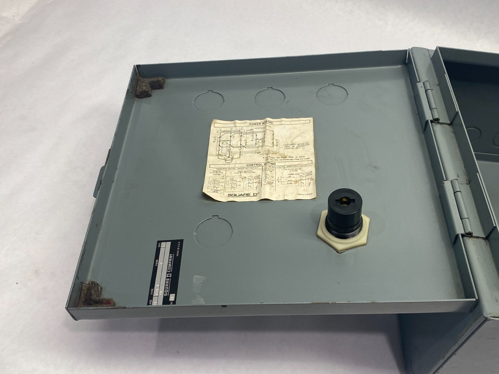 Square D 8736SCG8 Enclosure for Reversing Starter NEMA Size 1 Form S, NO STARTER - Maverick Industrial Sales