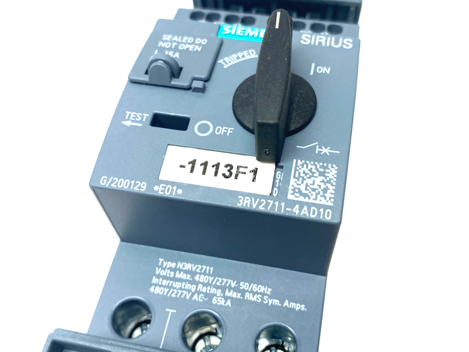 Siemens 3RV2711-4AD10 SIRIUS Motor Starter Circuit Breaker Frame Size S00 - Maverick Industrial Sales