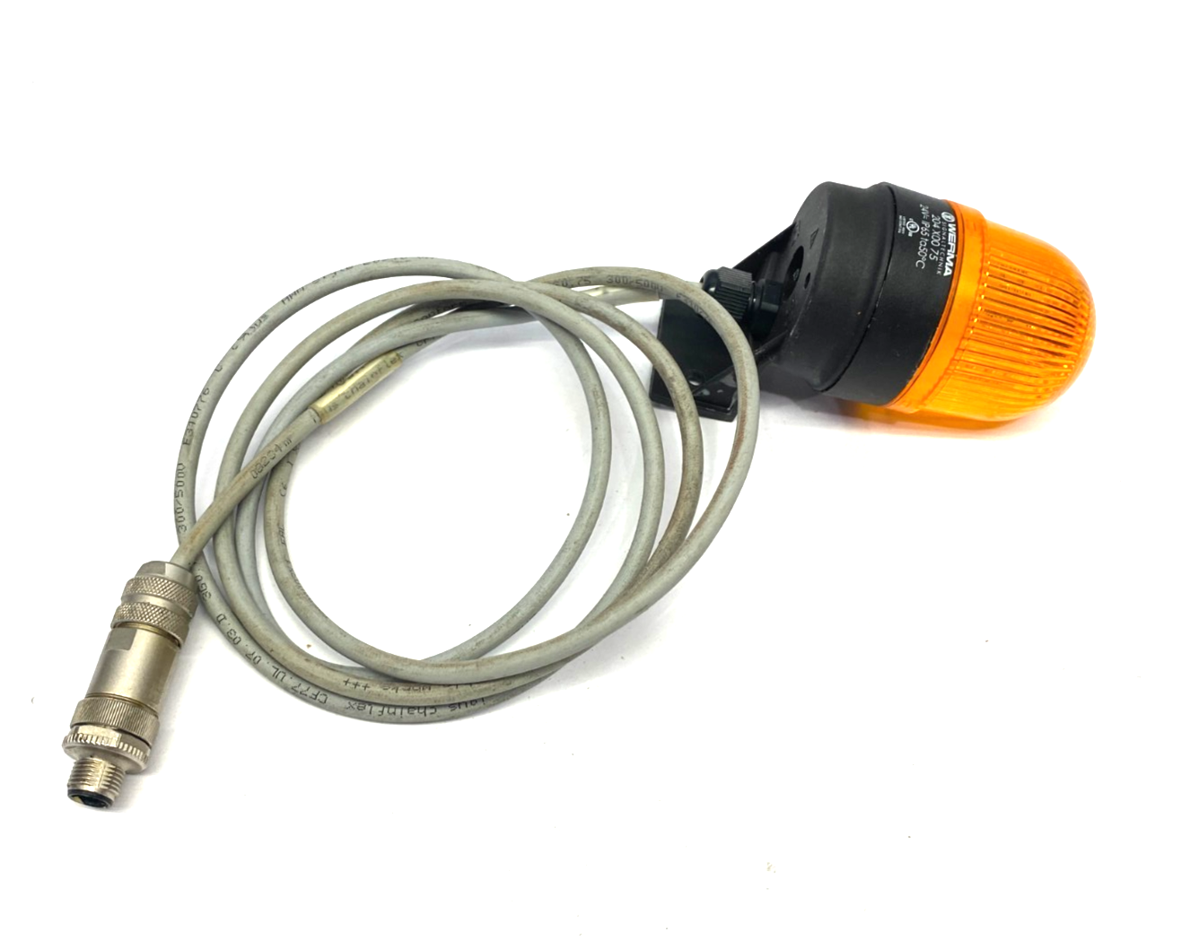 Werma 204 X00 75 Permanent LED Beacon Amber 24V IP65 - Maverick Industrial Sales