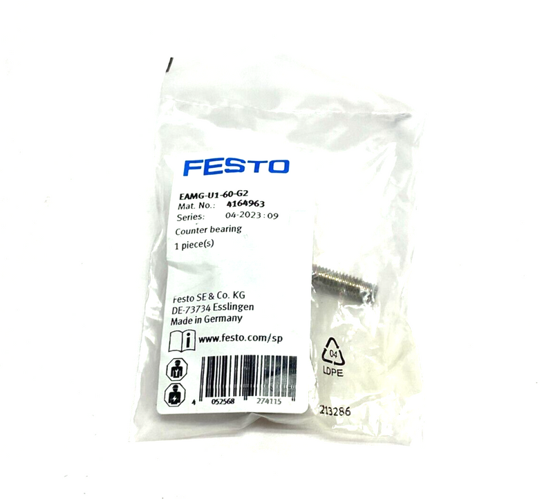 Festo EAMG-U1-60-G2 Counter Bearing 4164963 - Maverick Industrial Sales