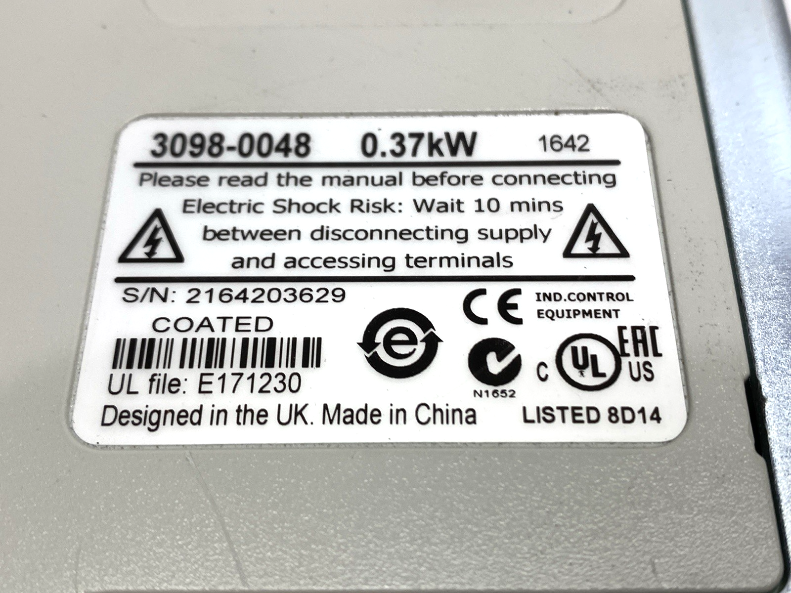 Emerson 3098-0048 Unidrive 3-Phase 50/60Hz 480V - Maverick Industrial Sales