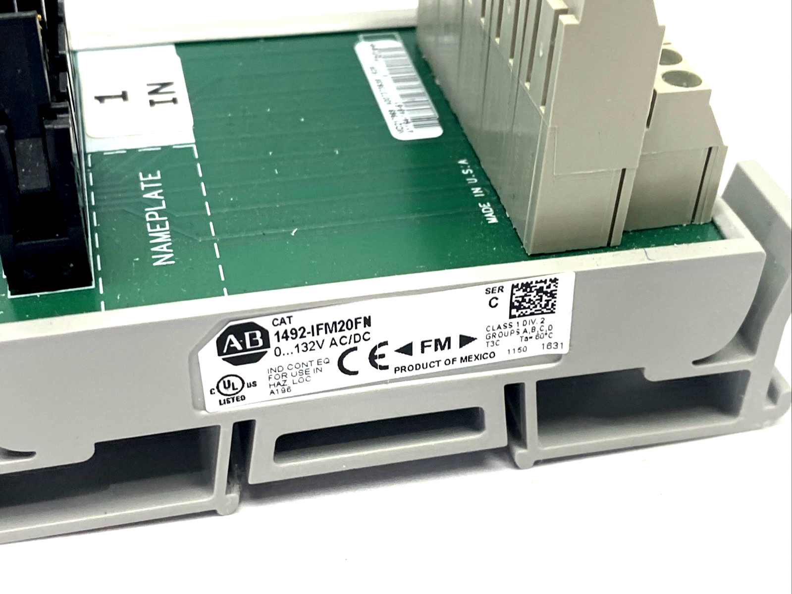 | Allen Bradley 1492-IFM20FN Ser. C. 20 Pin Connection Interface LOT OF 3 - Used - Maverick Industrial Sales