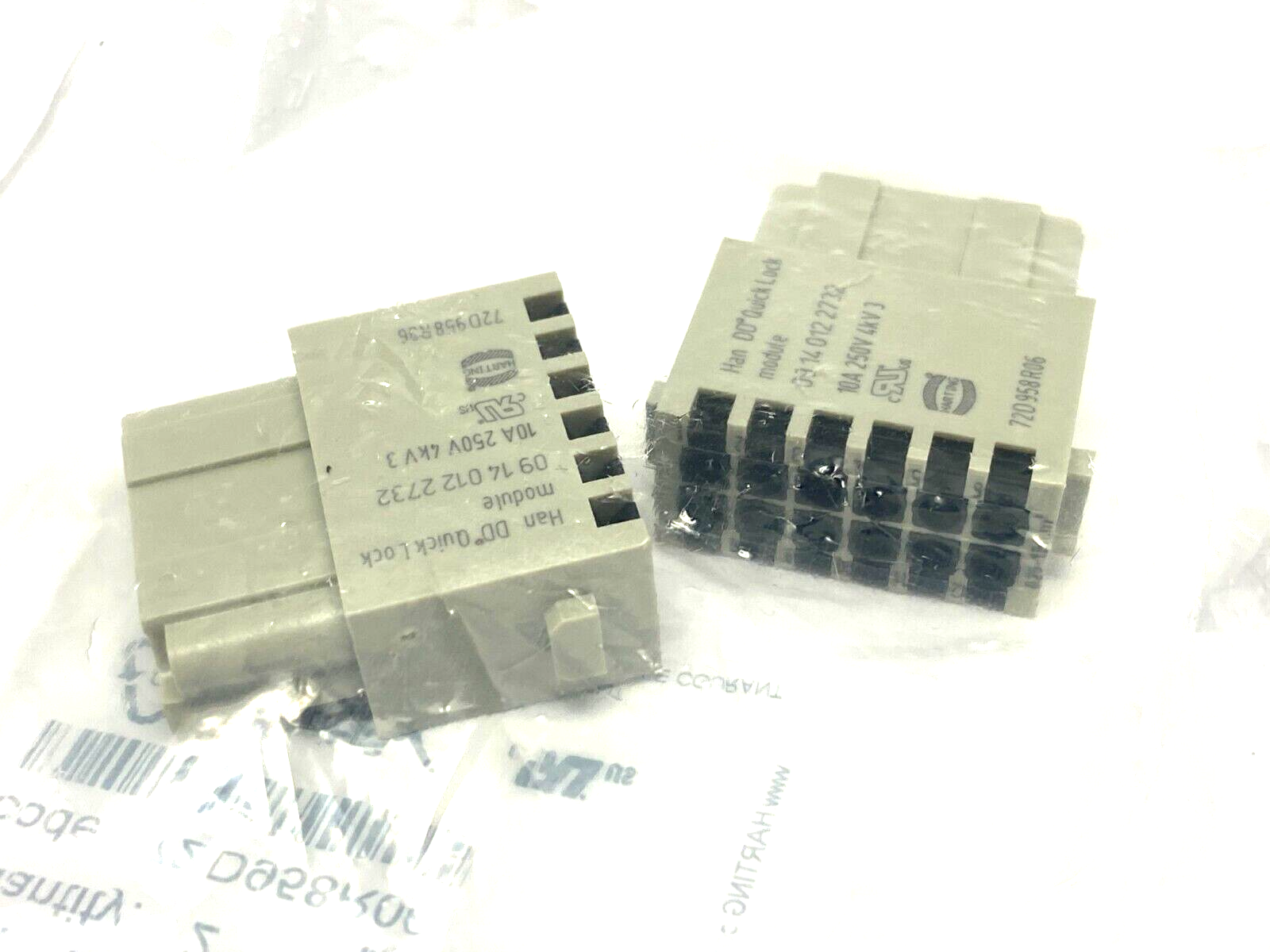 Harting 09140122732 Han DD Quick-Lock Module Female PKG OF 2 - Maverick Industrial Sales